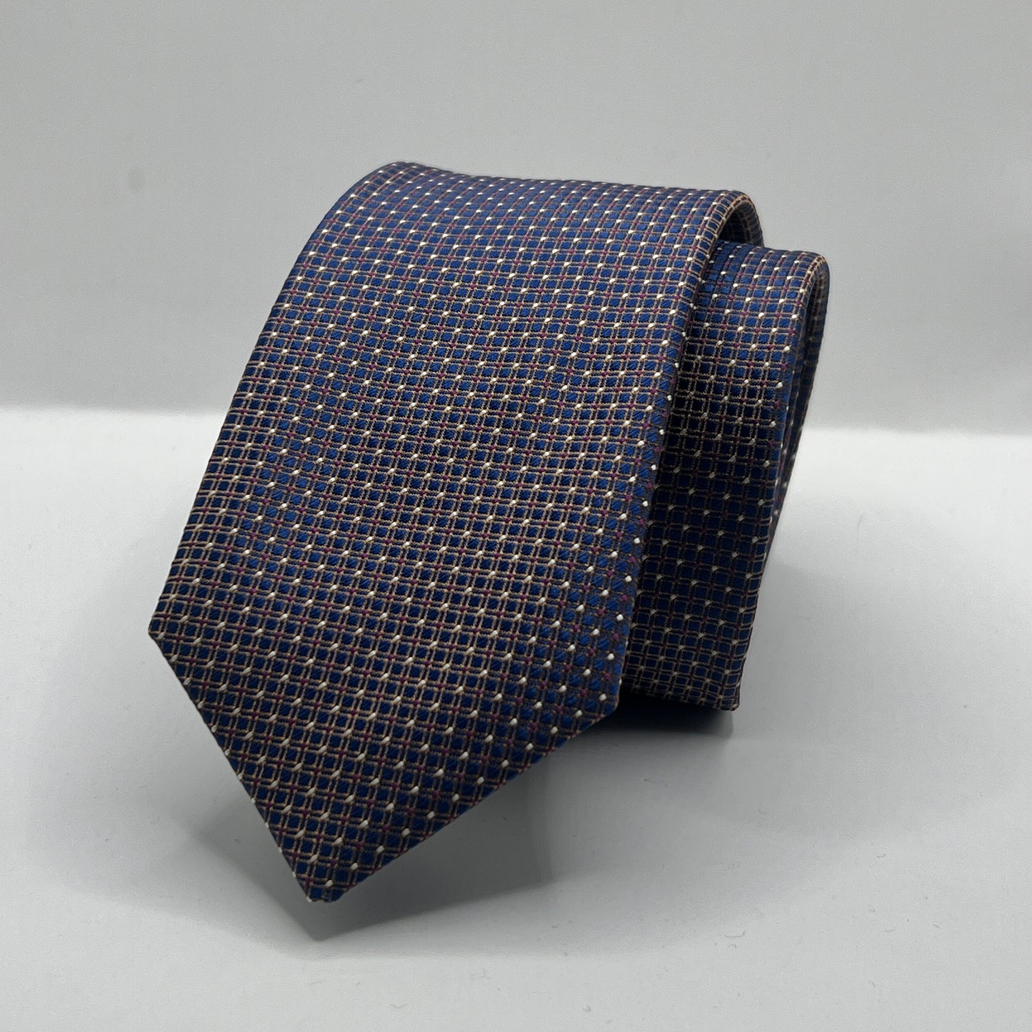 Gravata AZUL QUADRICULADA