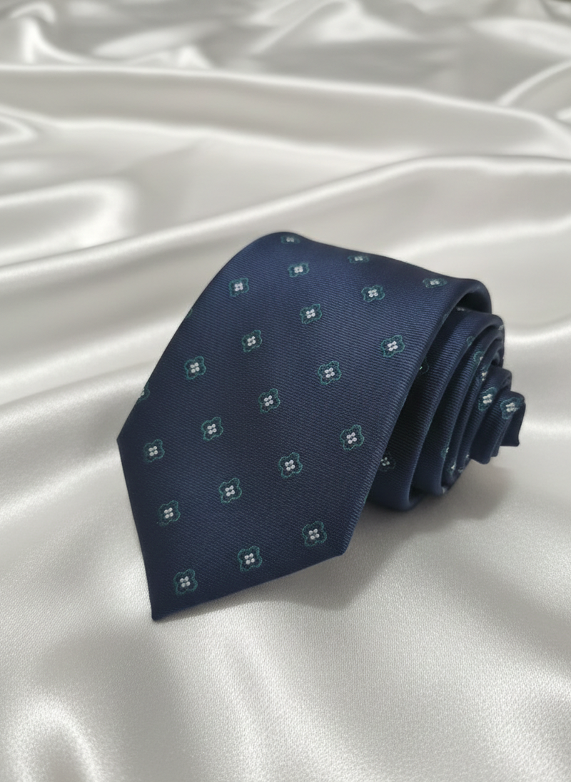 Gravata AZUL MARINHO FLORAL